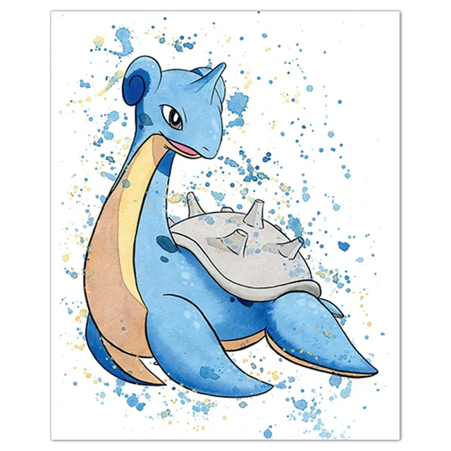 Affiche Murale De Dessin Animé Pokemon Pour Chambre D'enfant, Portrait, Art  Déco, Bande Dessinée, Charizard Blastoise Cuadros - Animation  Dérivés/produits Périphériques - AliExpress