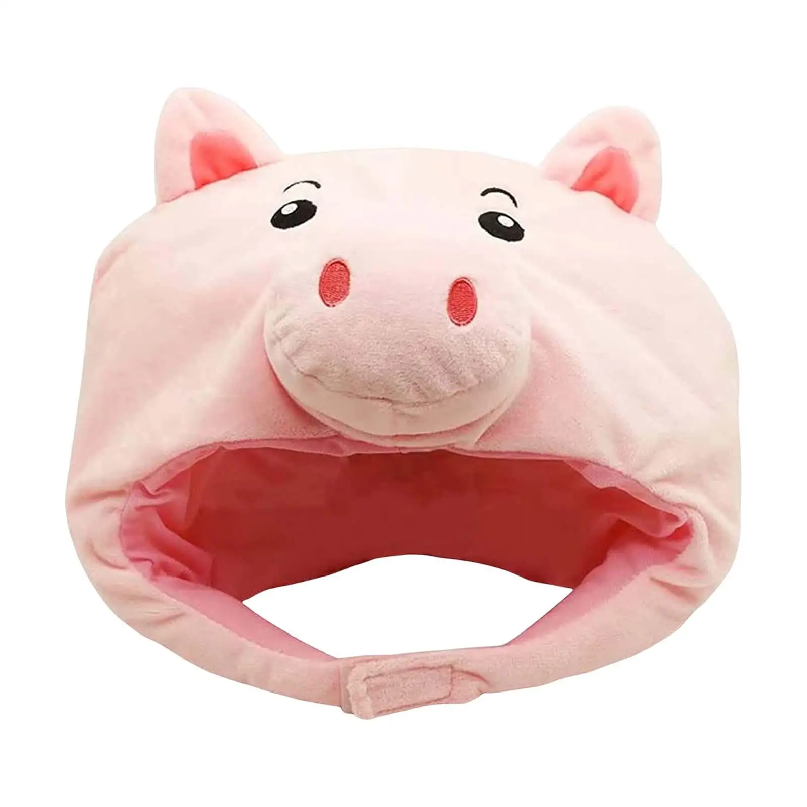 Pink Animals Hat Headdress Fancy Dress Stuffed Toys Photo Props Cute Costume