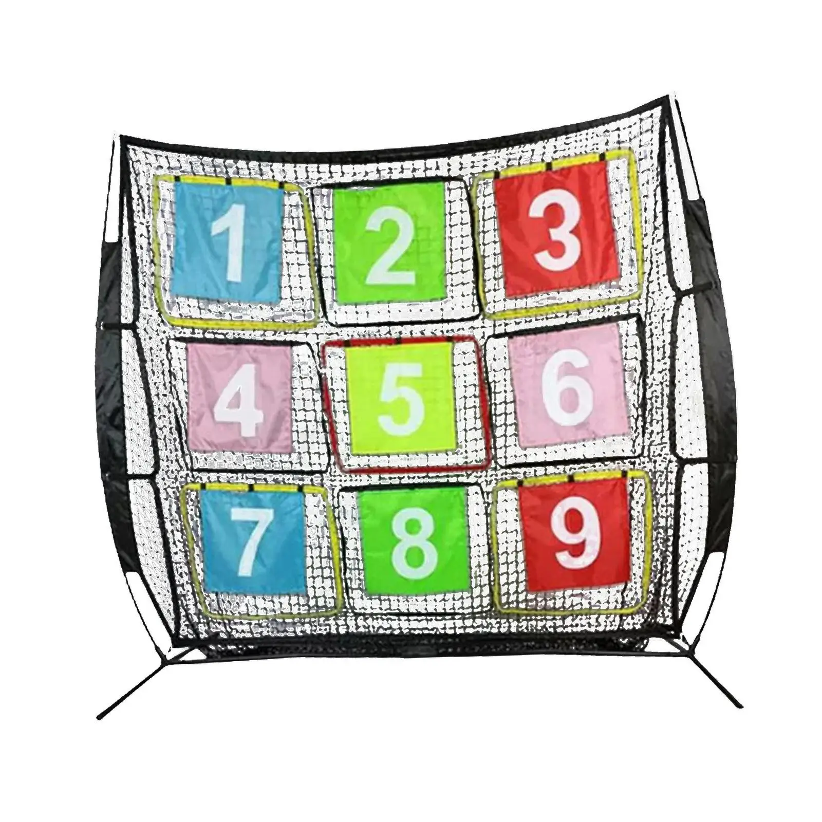 Portable Fly Disc Practice Net Children Toy Lightweight Nine