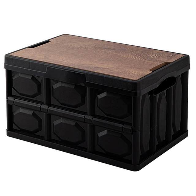 Outdoor Folding Box Removable Wooden Board Top Lid Folding Storage