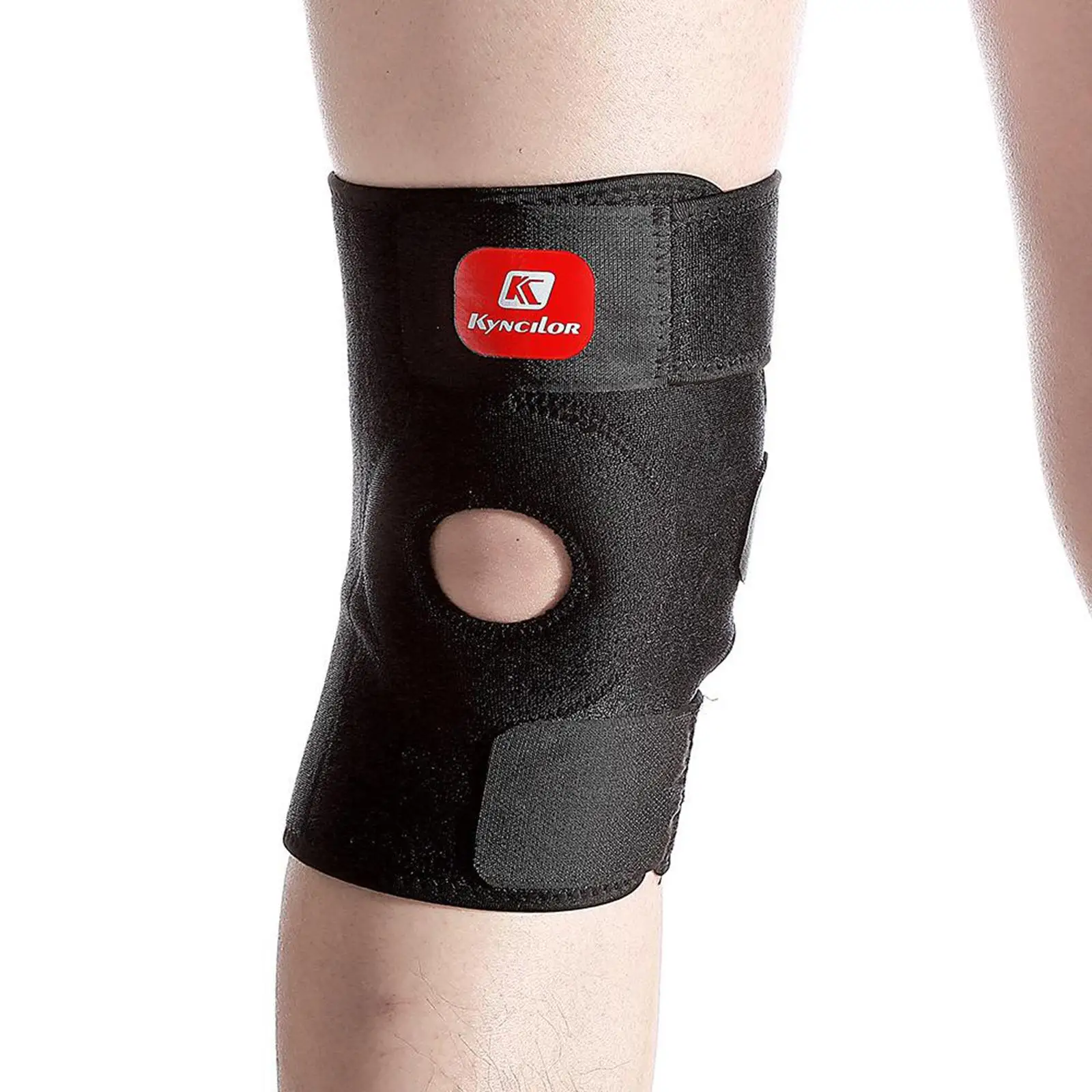Knee Brace Support with Strap & Side Patella Stabilizers for  &   Compression Wrap for   - 