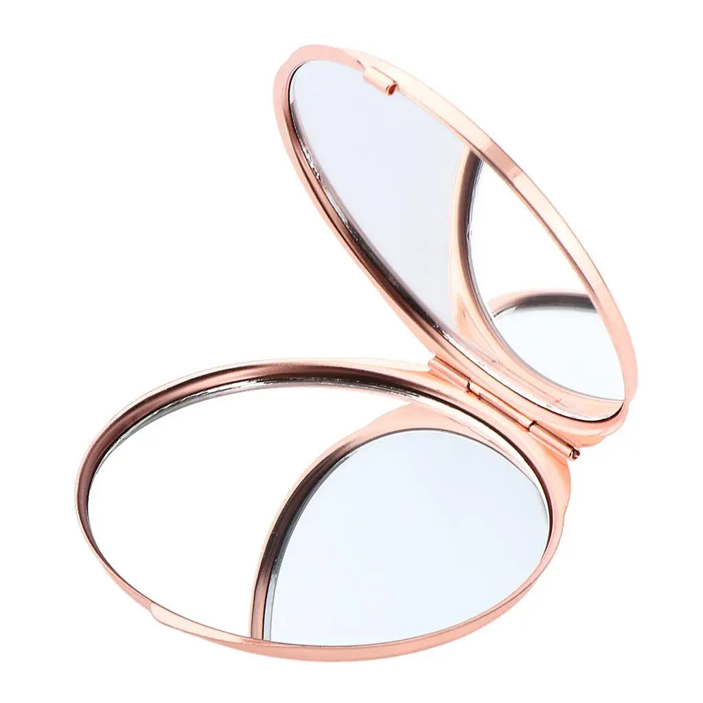 Dual  Vanity Mirror Portable Cosmetic Folding Compact Mirrors for Applying  Lips,Eyes Around,Cheek,