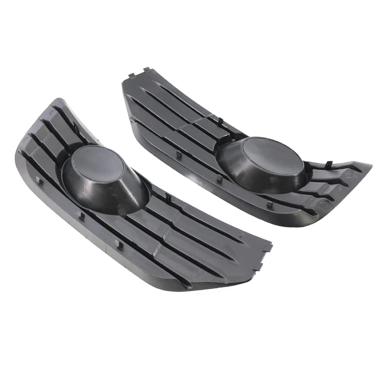 Gloss Black Fog Light Inserts Covers Direct Replaces Repair Parts Foglight