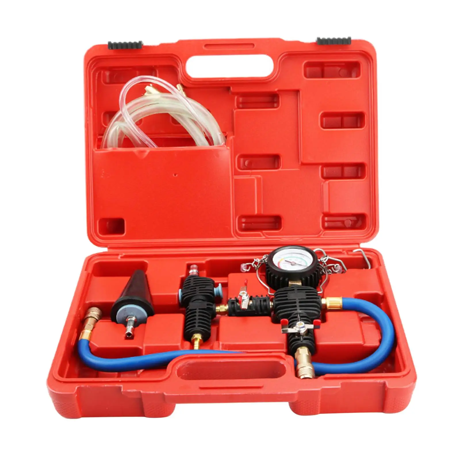Vacuum Purge Coolant Refill Tool Water Tank Vacuum Antifreeze Filler Set Replace Tool Set with Hose for Automotive SUV Car Truck