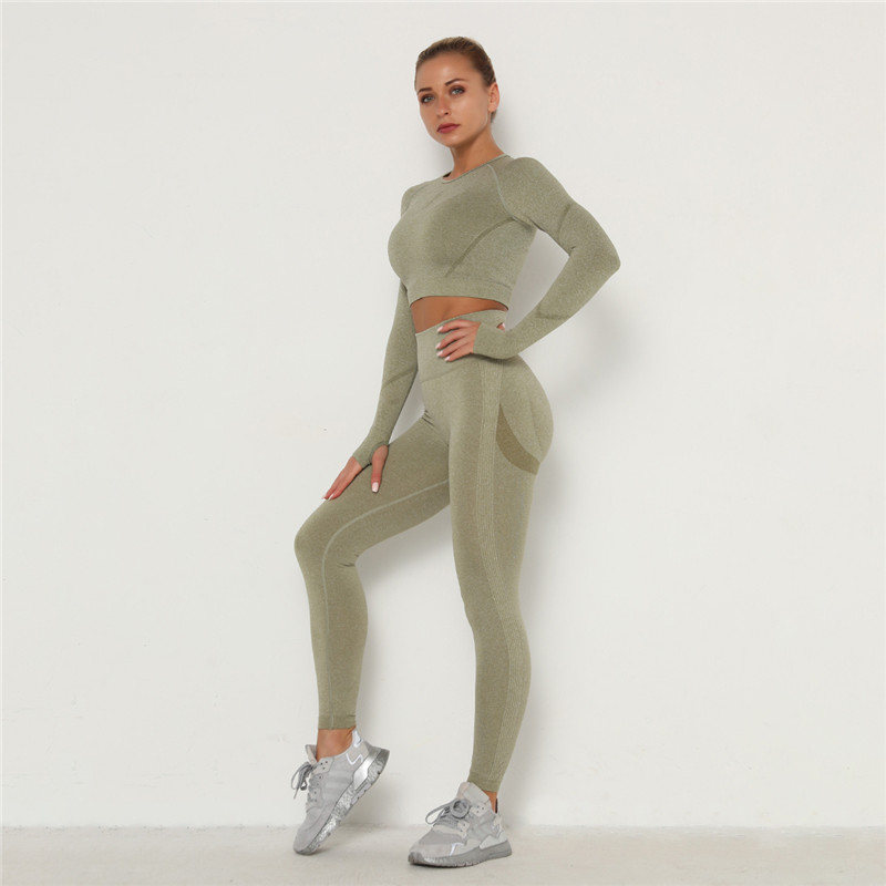 workout outfits ternos esportivos cintura alta yoga