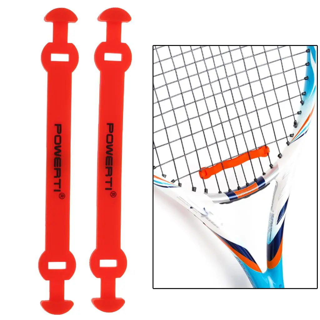 2x 2 Pack Silicone Long Tennis Racquet Vibration Dampeners - Premium And Durable