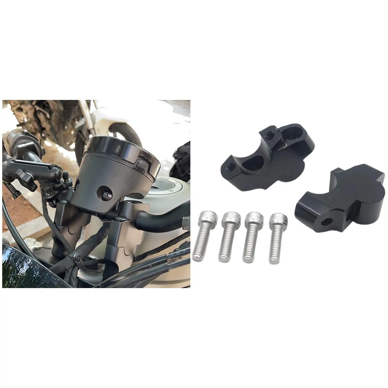 Handlebar Risers Mount Clamp Handlebar  Fit for Honda Cmx Rebel