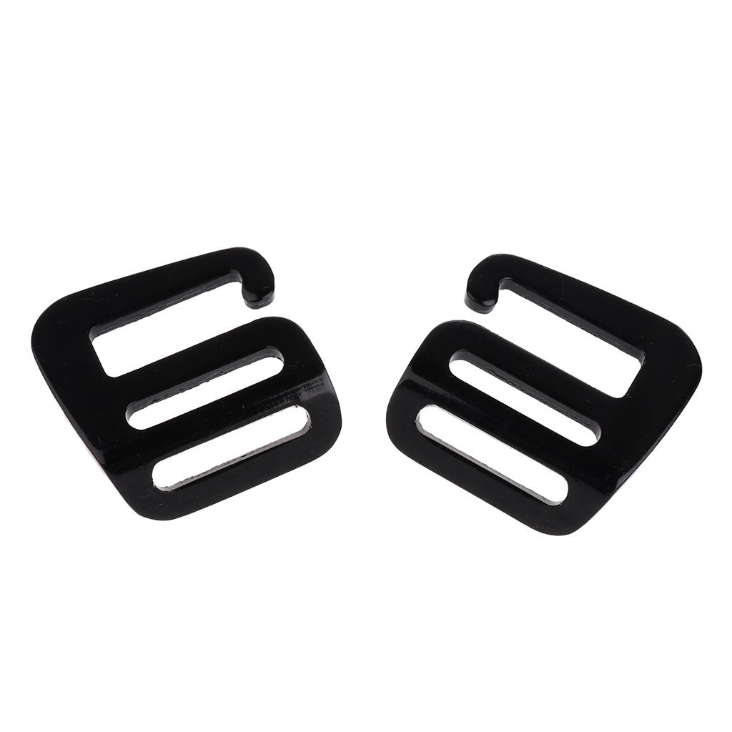 2 Pcs 1 Inch g shaped hook Outdoor Webbing Buckle for Backpack Strap 25mm