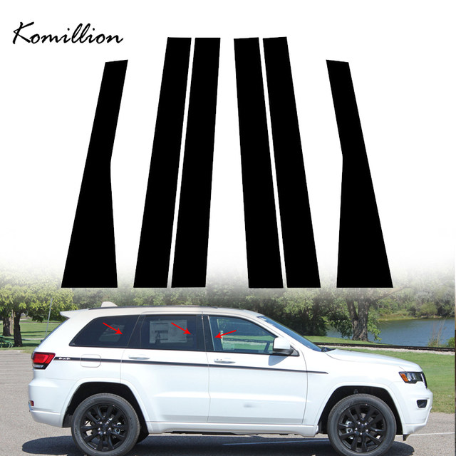 Chrome Pillar Posts Trim FOR Jeep Grand Cherokee fashion 2011-2019 6PCS