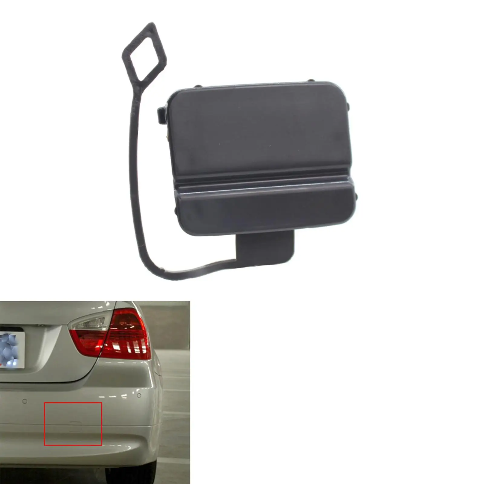 Rear Right Bumper Tow Hook Cover for BMW 3 Series 325i 325iX 335i 335iX 328i 328Xi 330i 330iX 51 12 7 116 690