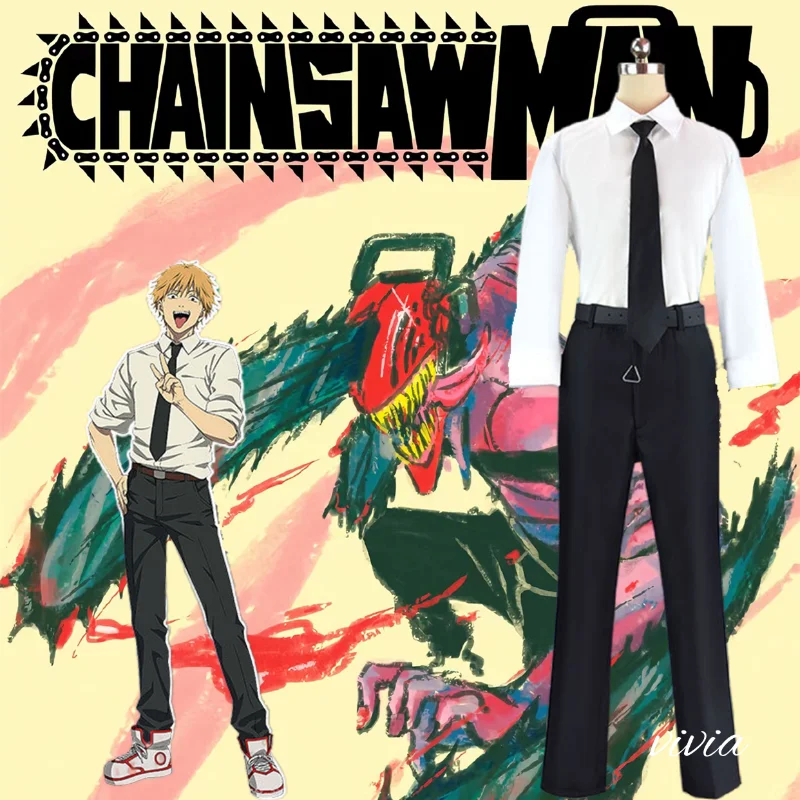 Tokyo Revengers Costume Anime Chainsaw Man Denji Cosplay Come Wig Public  Safety Devil Hunter Uniform Shirt Tie Pants Suit Pochita Halloween For Men  Z0301 From Make08, $79.82