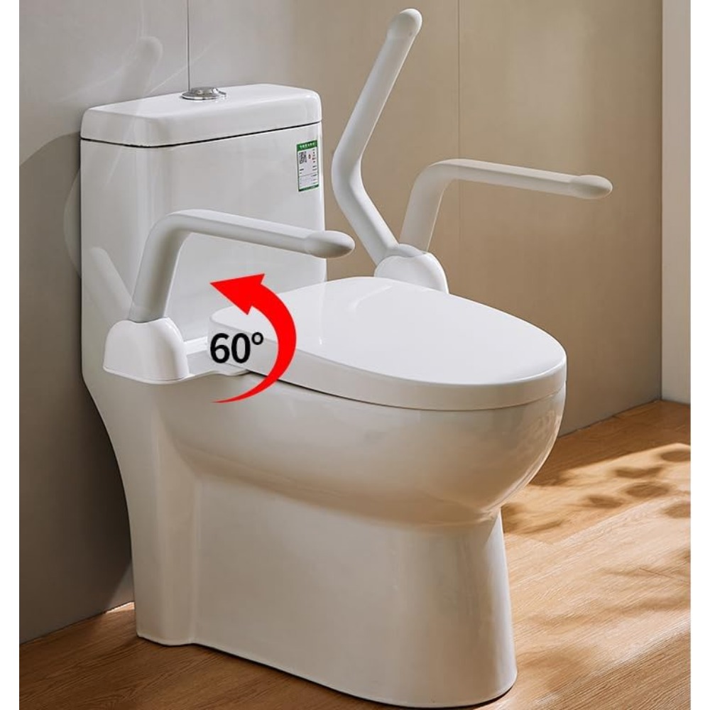 Description Picture 3 of itemToilet Safety Rails, Foldable Toilet Handrail, Easy Installation Heavy Duty Armrest Frame for Elderly Senior Handicap