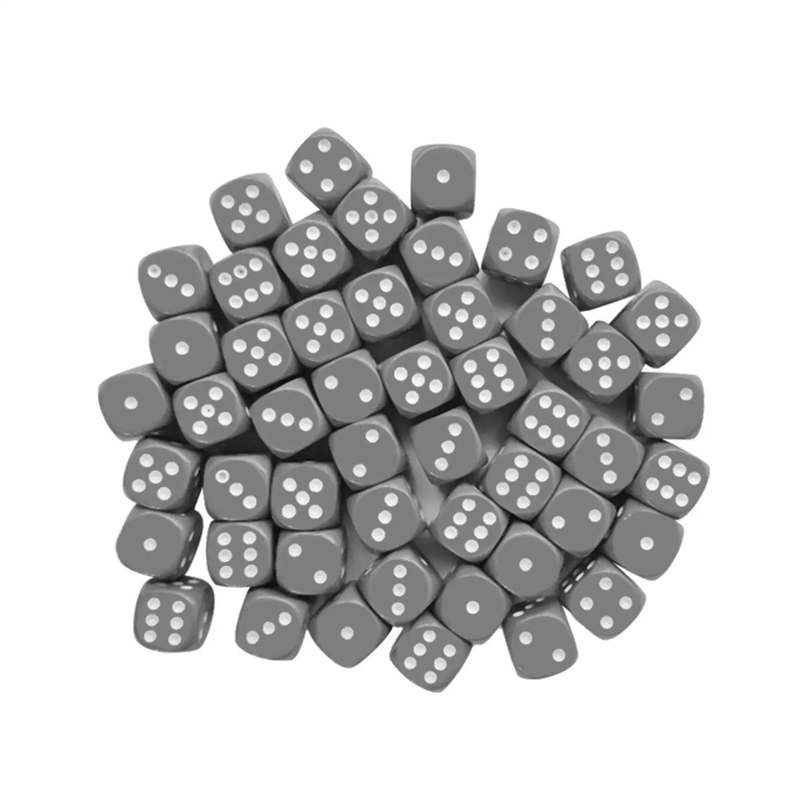 50Pcs D6 6 Sided Dices Set 16mm Dices Bar Toys Party Supplies Table Borad Games Entertainment Toy Polyhedral Dices for Party