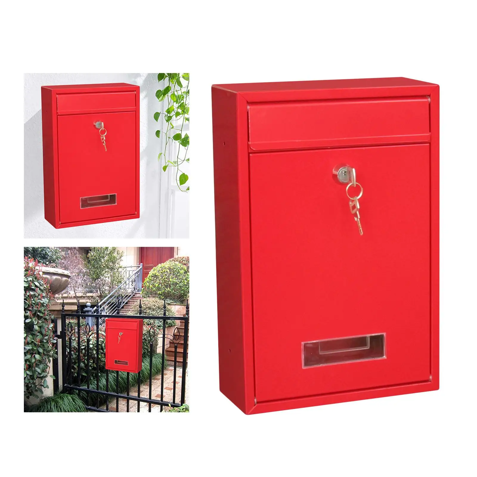 Wall Mounted  Mail Box  Mail Box Lockable Mail  Keys