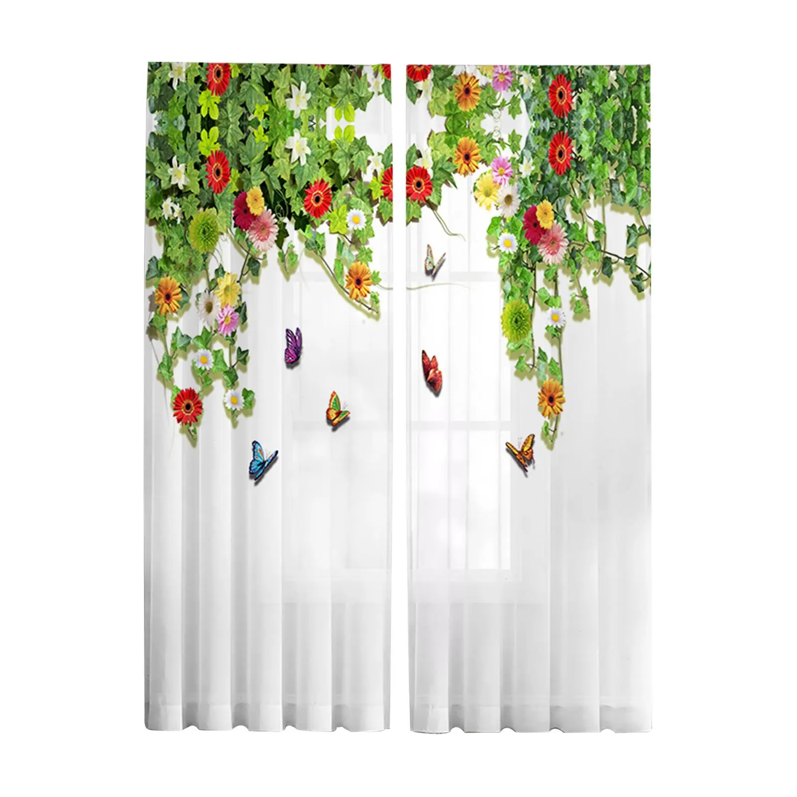 Rustic Window Curtains Door Curtain for Dining Room Living Room Decoration