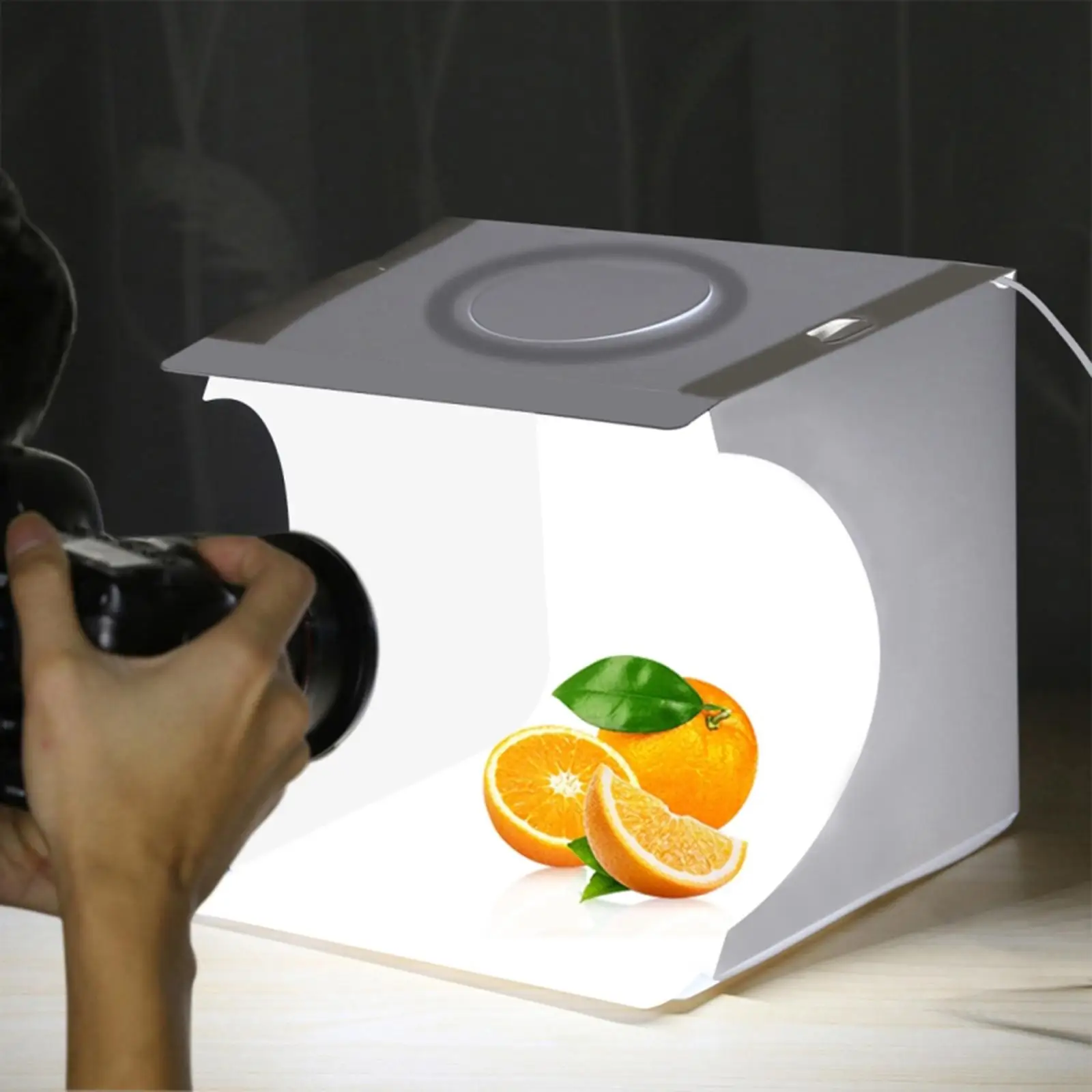 Lightbox Mini Foldable Photo Photography LED Shooting Tent & 6 Color Backdrops