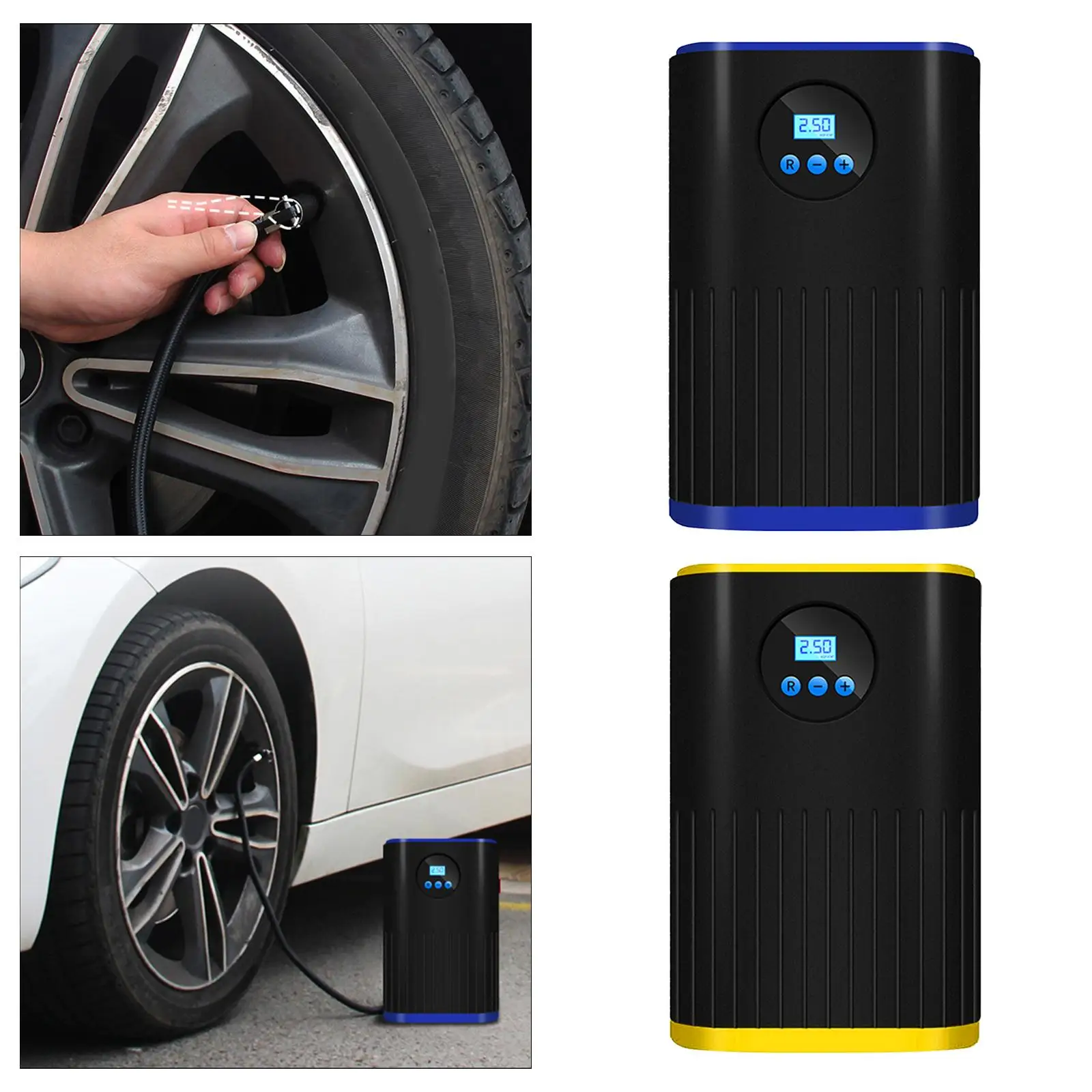 Air Compressor Tire Inflator Electric 12V DC Emergency LED Flashlight Digital Display Air Pump  s  Car