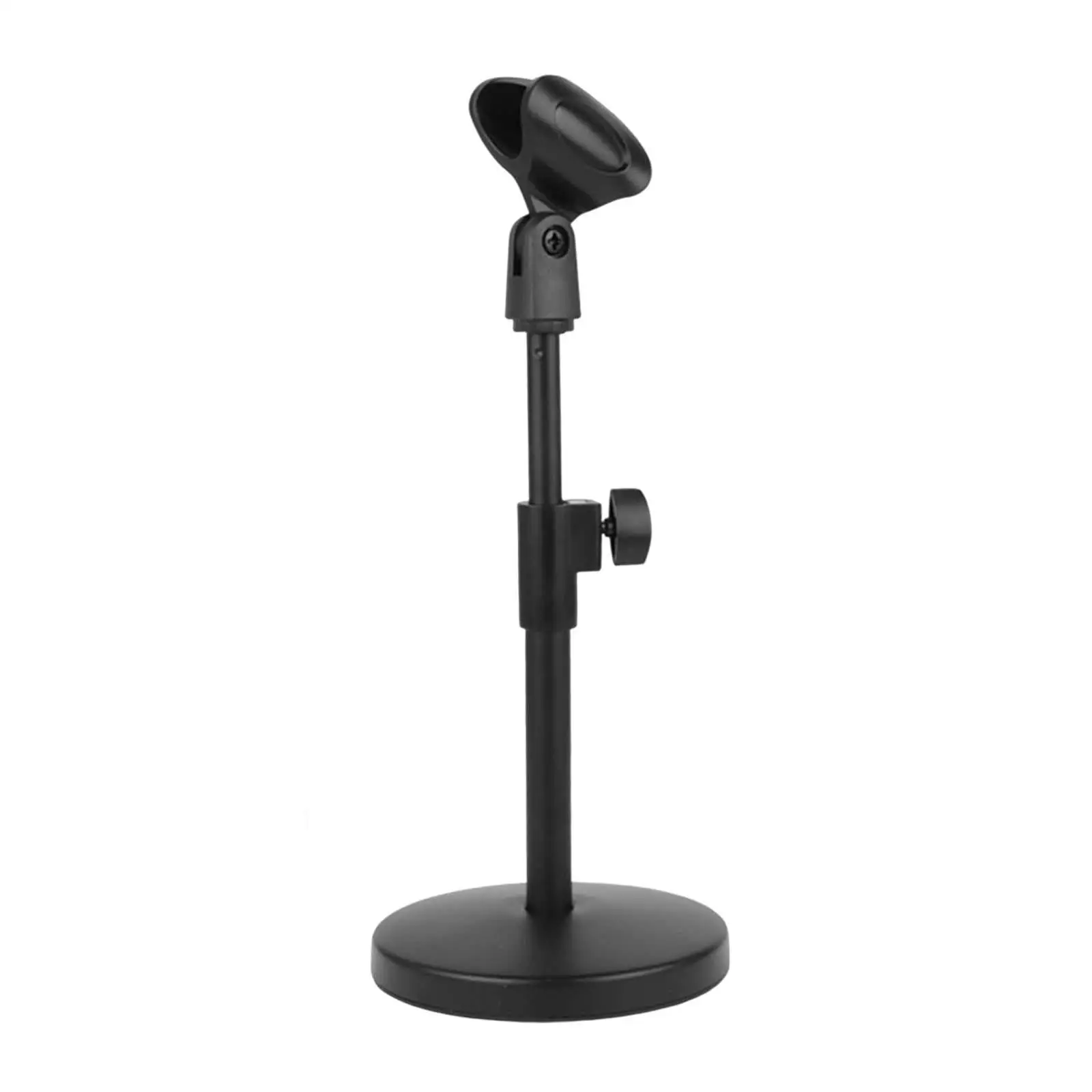 Desktop Microphone Stand Holder Adjustable Height Universal Durable Sturdy Mini Table Microphone Stand for Broadcasting Meeting