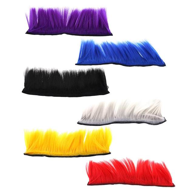 2x Motorcycle Skinhead  Punk    Costumes Hairpiece Red