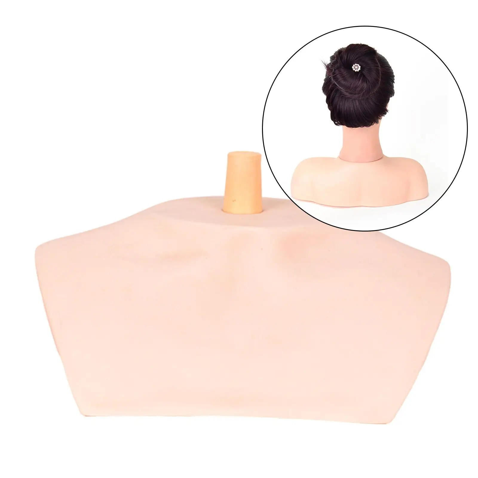 Mannequin Shoulder Display Base Bust Base Shoulder Base for Hair Salon Wig Hat Scarf Display Dummy Head Hair Extensions Raising