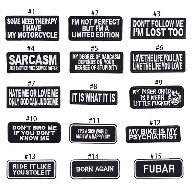 Funny Motorcycle Patches, Craft Diy Motorcycle, Funny Patches Iron