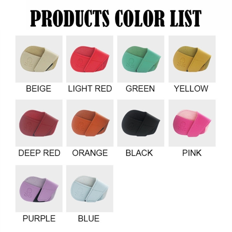 Description Picture 5 of item10pcs Golf Club Head Cover Rod Head Protective Cases PU Wedges Covers Golf Sports Accessories Putter Protector Dropshipping