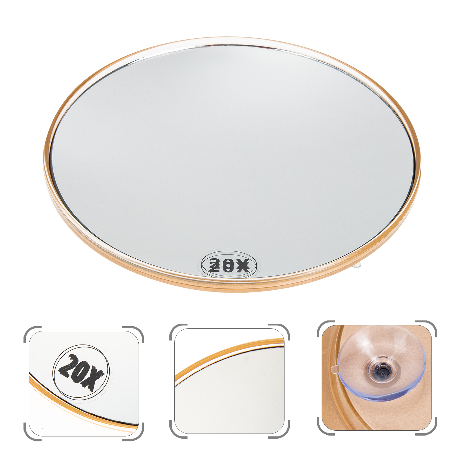 Best of High Magnification Bathroom Mirror Flexible Makeup Mirror 20X Magnifying Mirror With 3 Suction Cups Cosmetics Tools Round Mirror Reviews & Tips