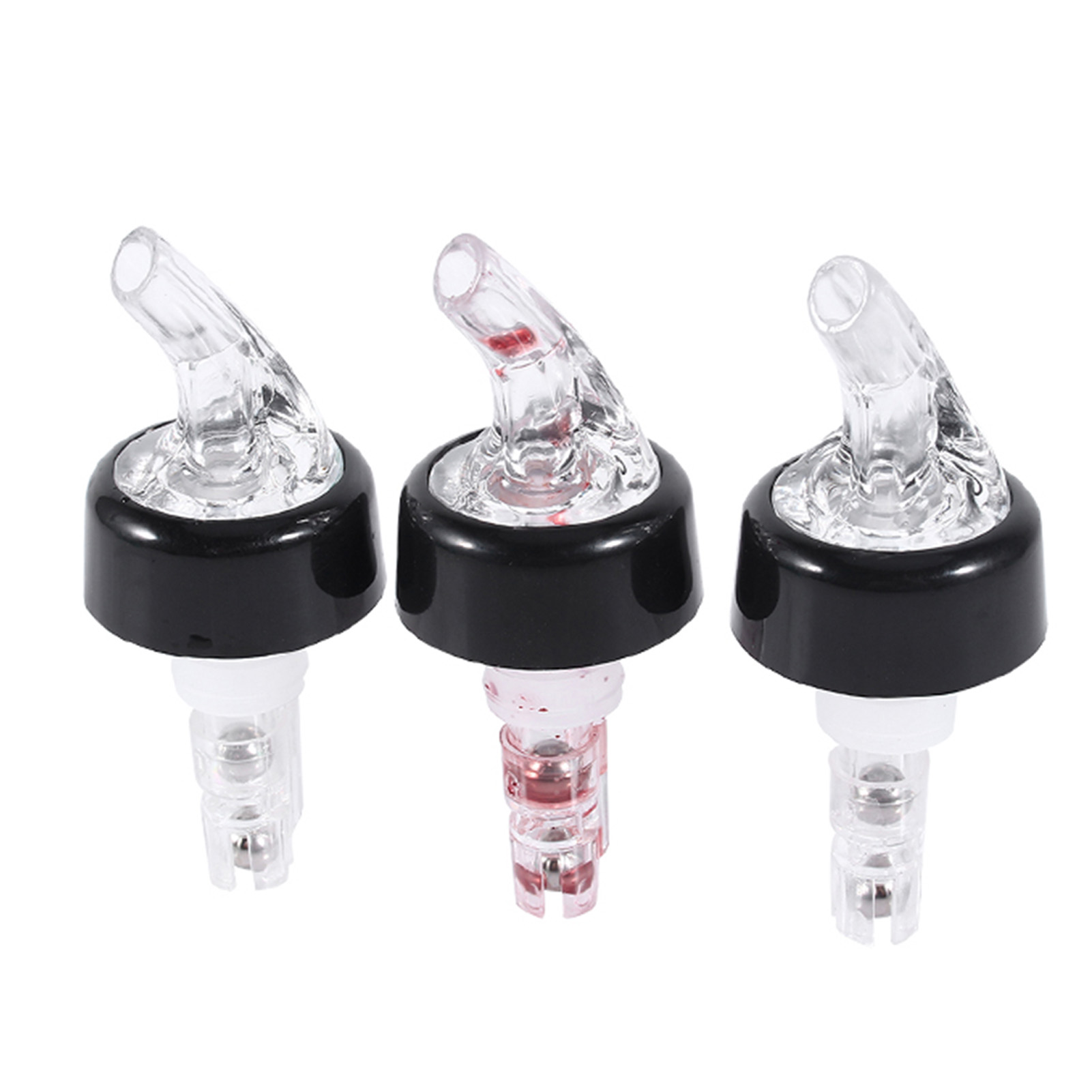 Description Picture 3 of item30/35/50ml Automatic Measured Bottle Pourer Measure Flow Pourer Liquor Spirit Nip Wine Cocktail Dispenser Tool Bar Wine Pourer