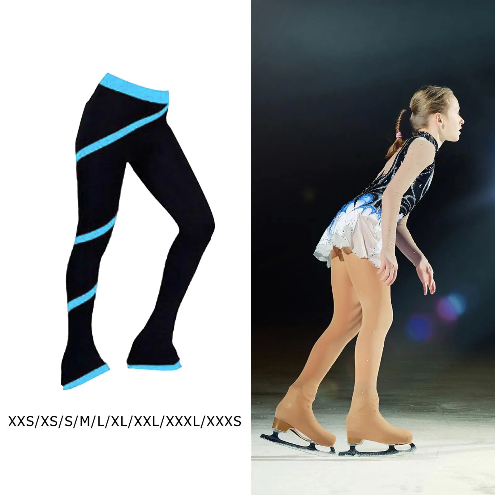 Ice Figure Skating Costume Gymnastics Trousers Adult Child Competition Performance Pants