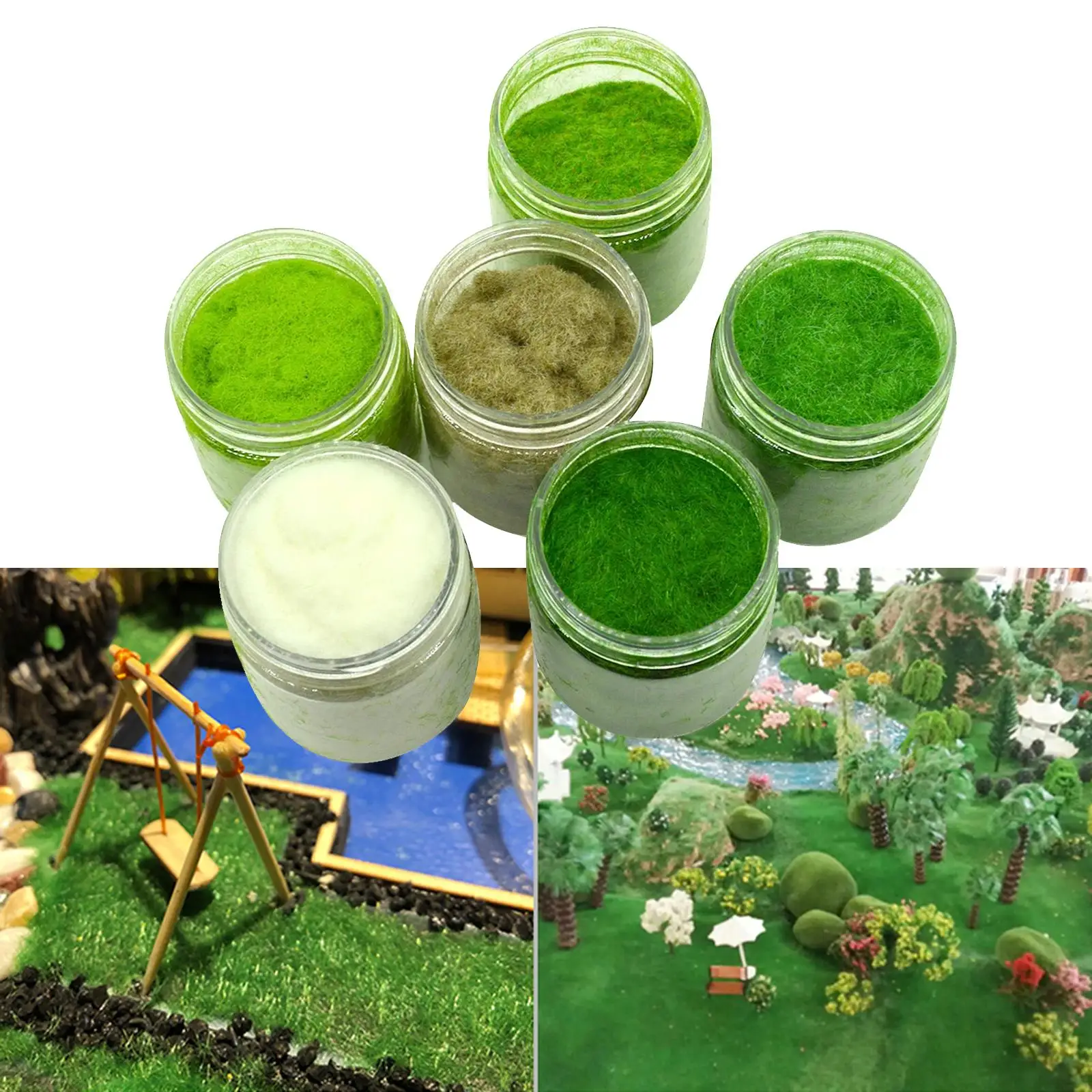 Static Grass Simulation Model Grass Grass Tufts for Artificial Sand Table Scenery