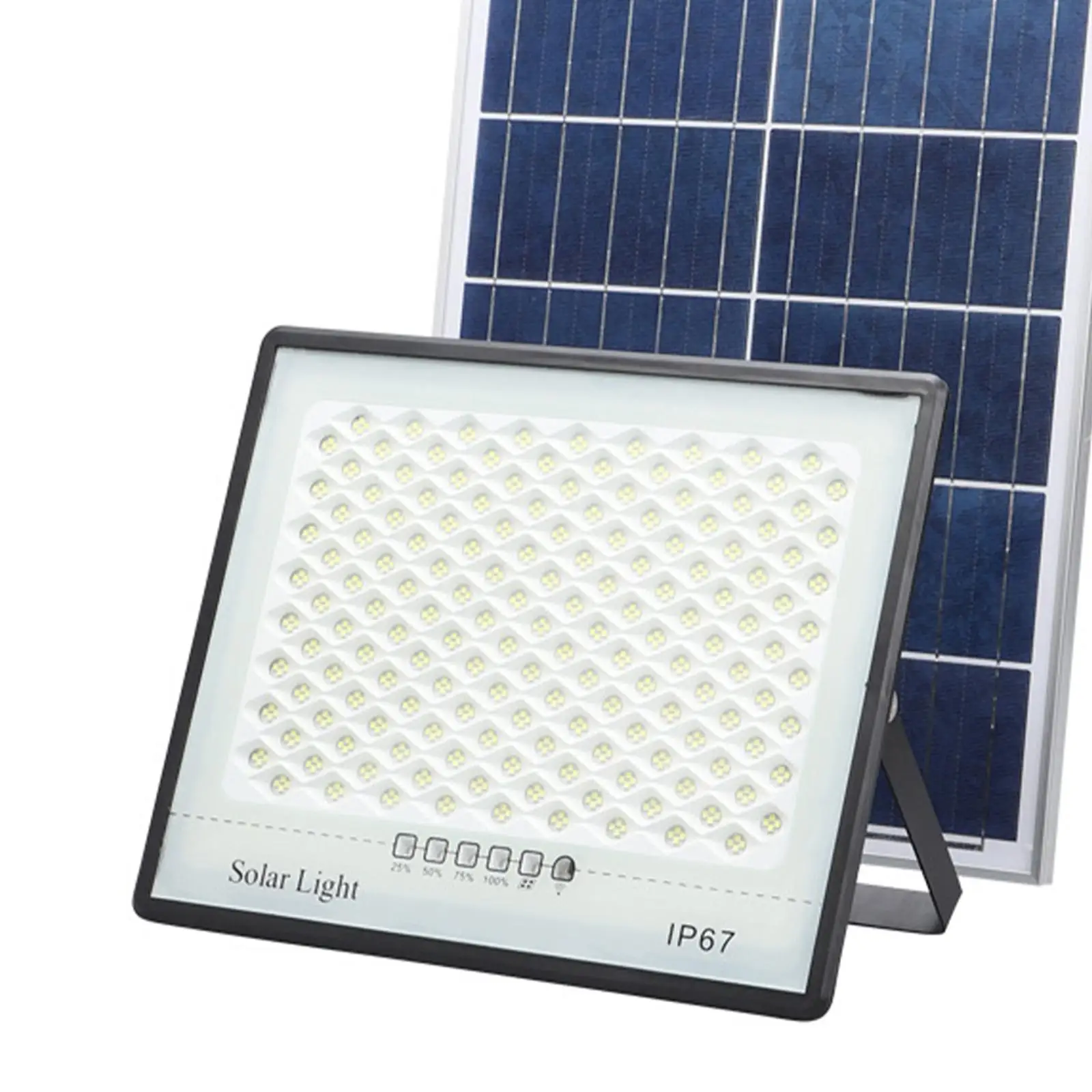 Solar Light Solar Lights IP67 Waterproof with Remote Control 100W Wall LED Spotlights for Yard Pathway Garden Shed Swimming Pool