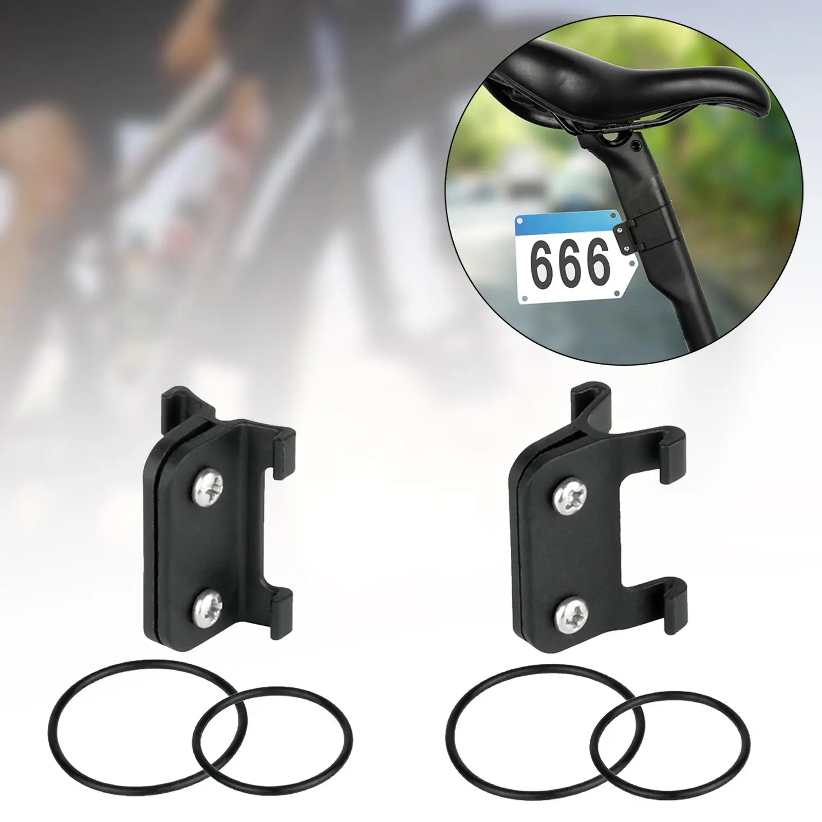 Bike Racing Number Plate Mount Holder for Triathlon Cycling Road Bike Rear Rack