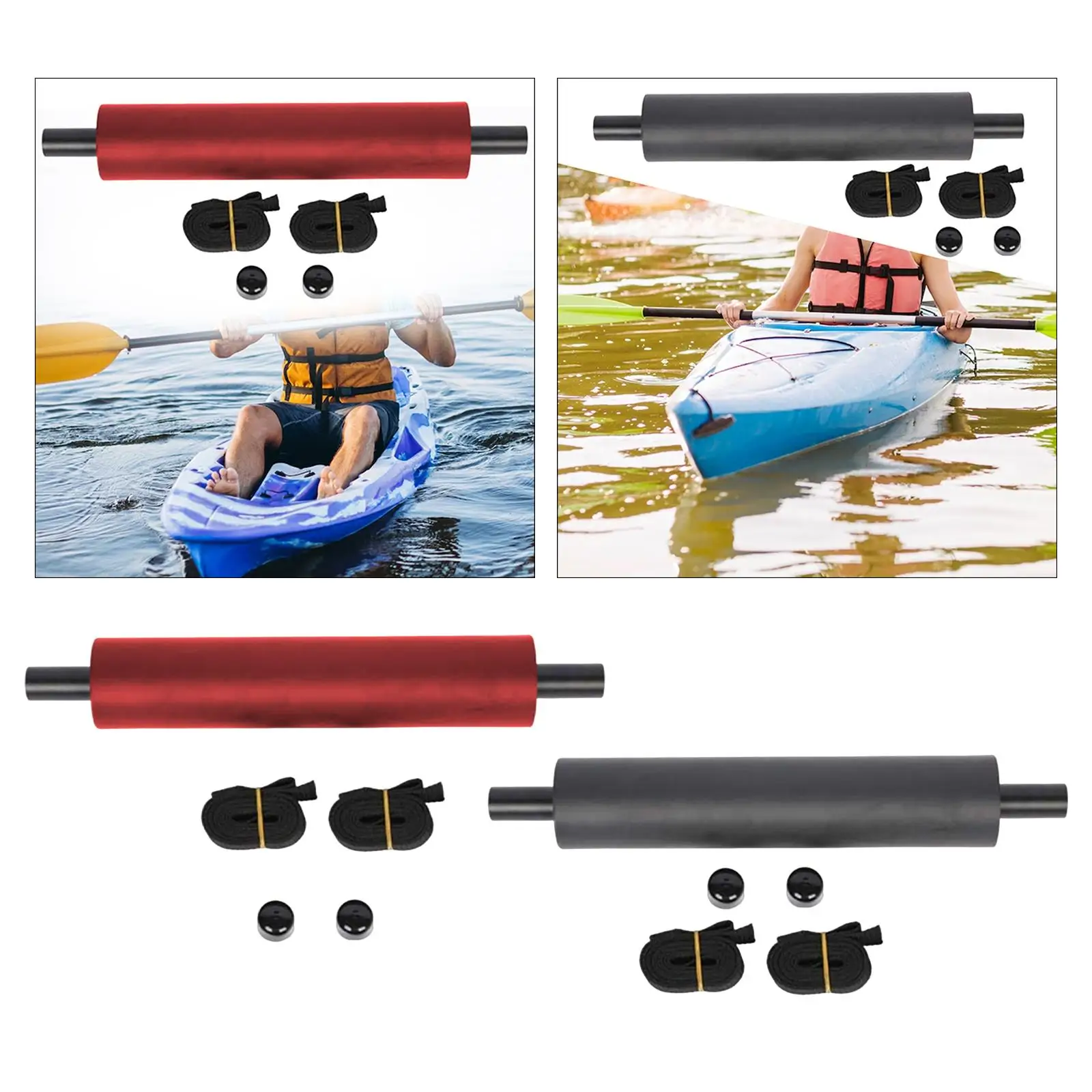 Surfboard Kayaking Pedal Footrest with Straps Fine Workmanship Spare Parts