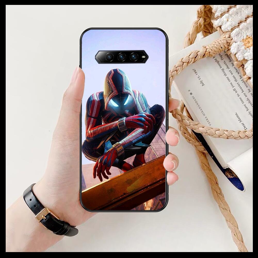 Крутой чехол для телефона с изображением Человека-паука Marvel для xiaomi  redmi Black Shark 4 Pro 2 3 3s, черные чехлы Helo, силиконовая задняя  крышка Prett mini | AliExpress