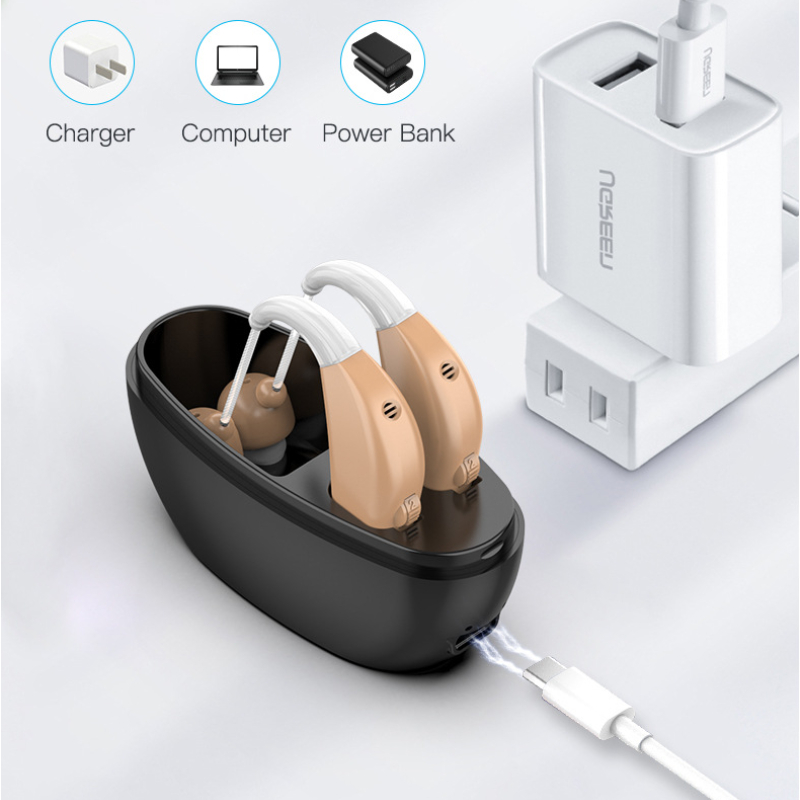 Description Picture 3 of itemHearing Aid for The Elderly Sound Amplifier Earphones Deafness Support Hearing Aids with Sound Collector Accessories