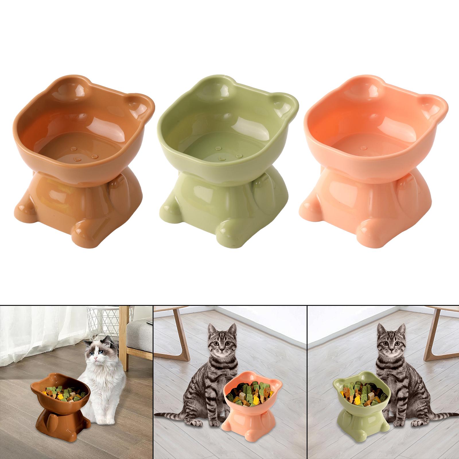 Title 6, Elevated Cat Food Bowl Pet Feeder Bowl Dish Cat...