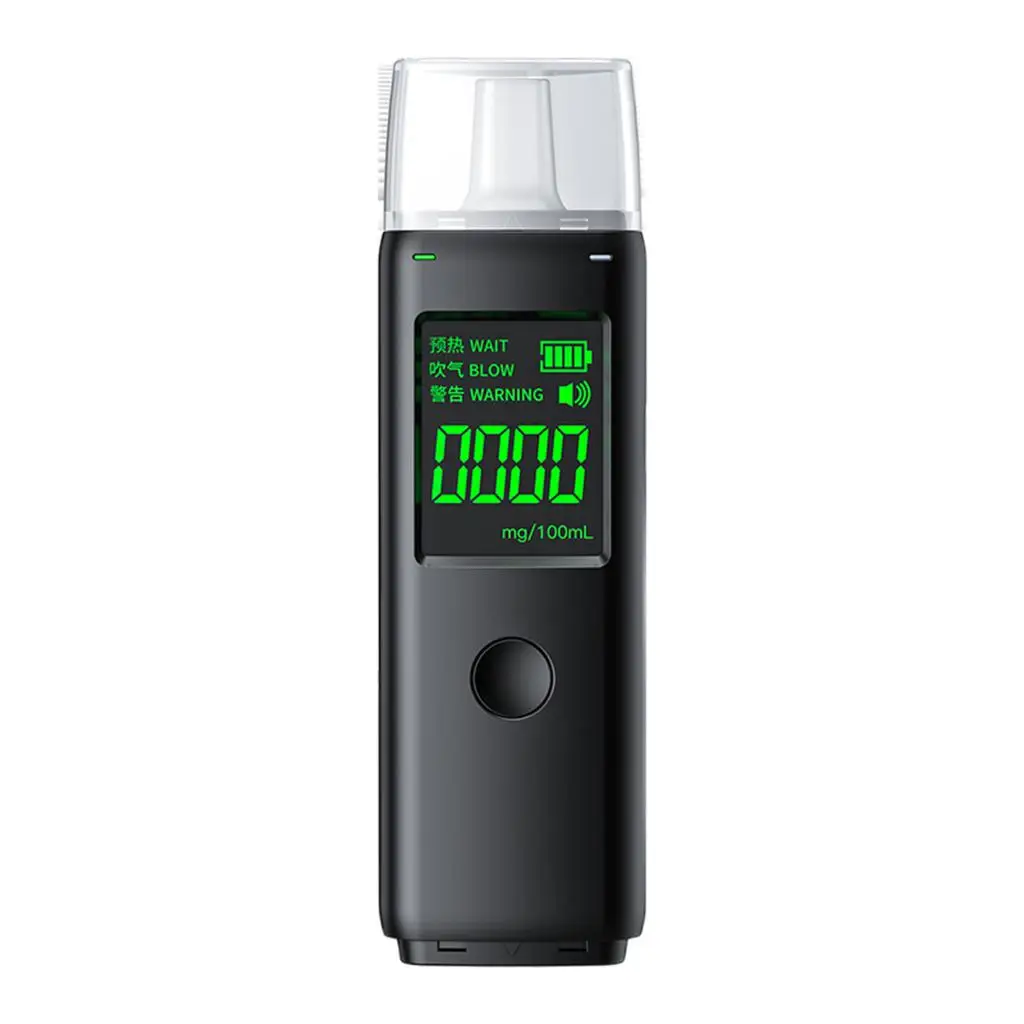 Electronic Breathalyzer LCD Screen Instant Test High Accuracy USB Charge Home Alcohol Test Mini Alcohol Breathalyzer for Home
