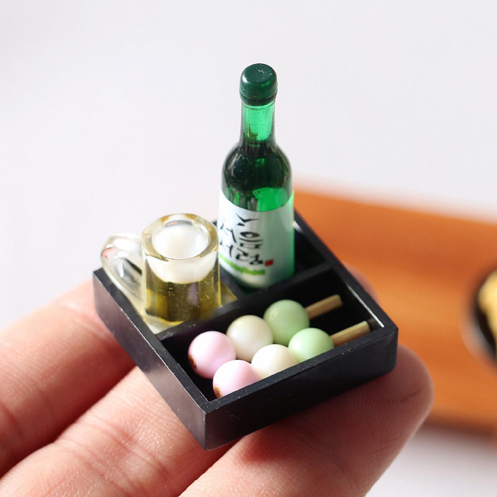 1:12 Scale Dollhouse Food Toy Dollhouse Miniature Bento Japanese Sushi Fish Ball, Kitchen Play Food, for Children Birthday Gifts