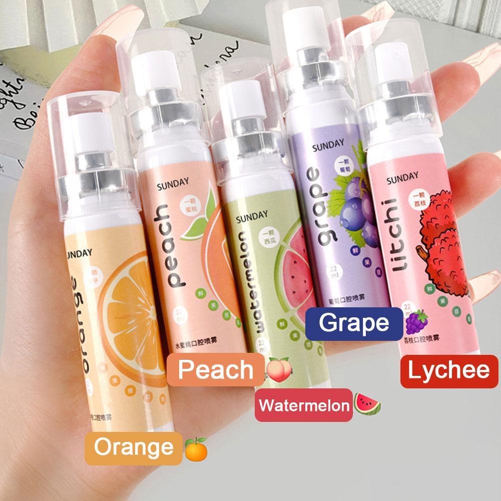 Best of 22ml Oral Fresh Spray Mouth Freshener Oral Odor Treatment Oral Remove Bad Breath Fruit Litchi Peach Flavor Persistent Oral Care Reviews & Tips