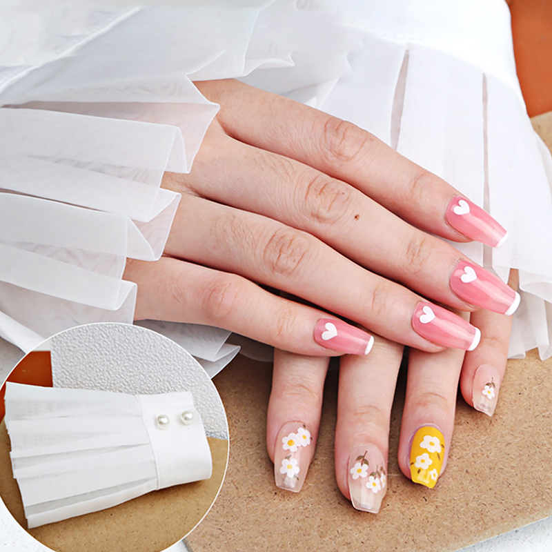 Title 2, 1PC Nail Decorations For Nail Art Lace Fake Ple...