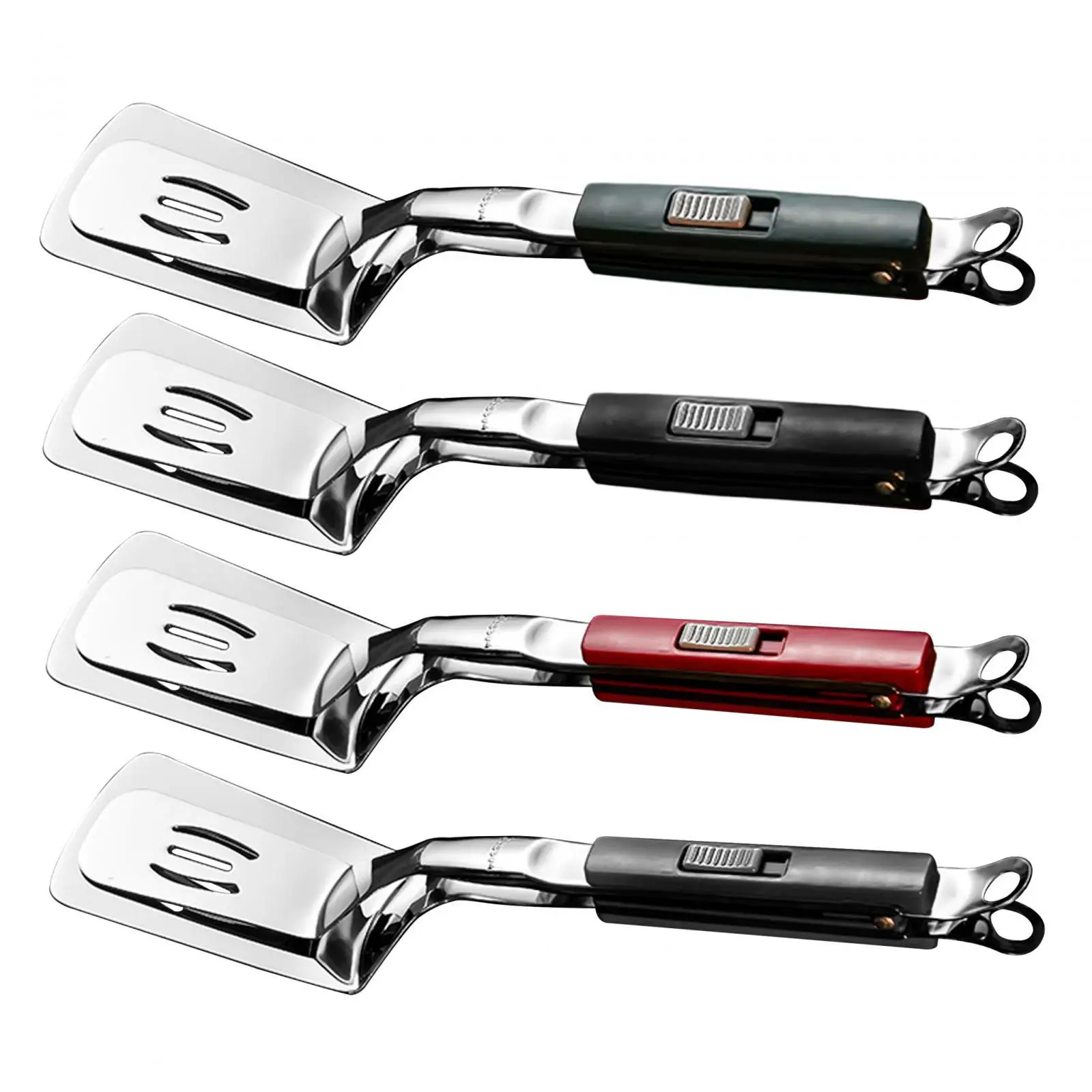Stainless Steel Spatula Tongs Steak Clamps for Beef Steak Meat Pancakes