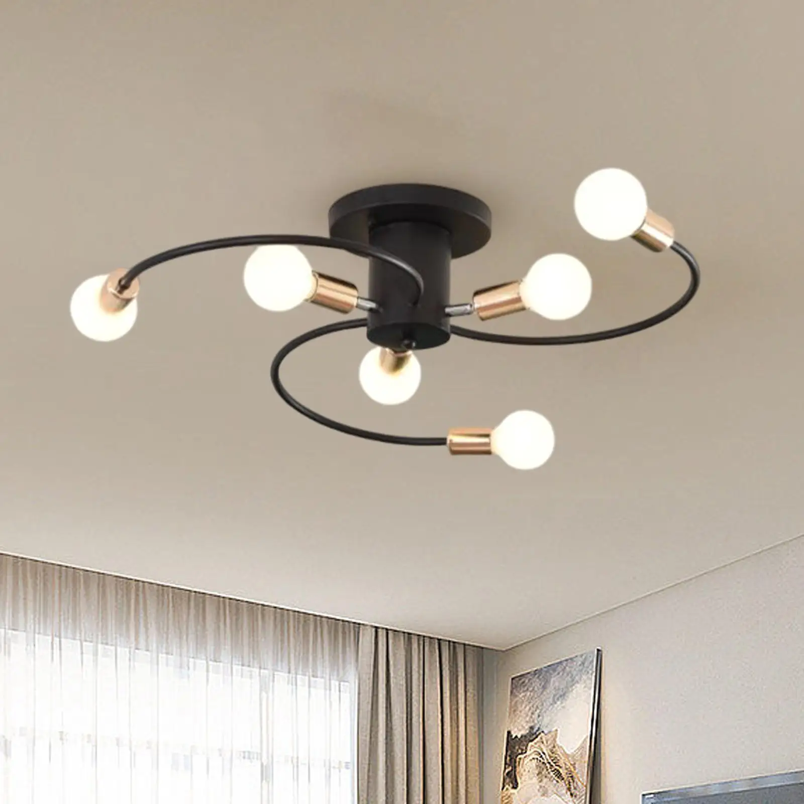 Ceiling Light Chandelier Lighting Fixture Close to Ceiling Light Dining Room LED Pendant Light for Kitchen Closet Home Stairwell