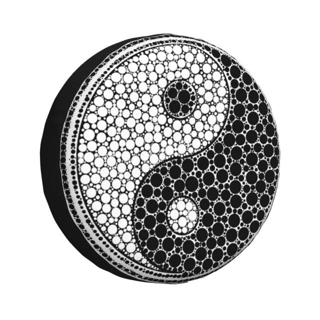 Yin Yang Paws (ANY COLOR) Spare Tire Cover high quality for any Vehicle, Make, Model and Size