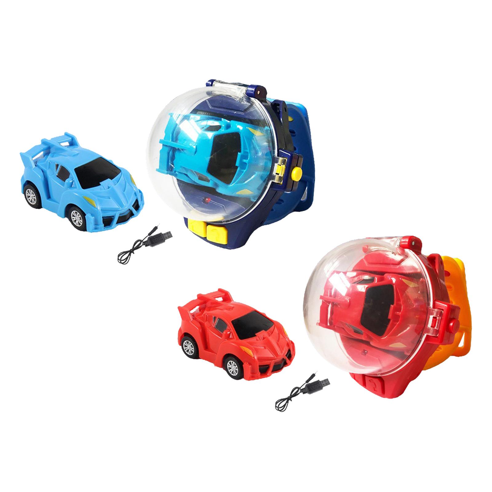 Remote Controlled Car Watch Toy Mini Cartoon RC Small Car Analog Watch for Christmas Gifts