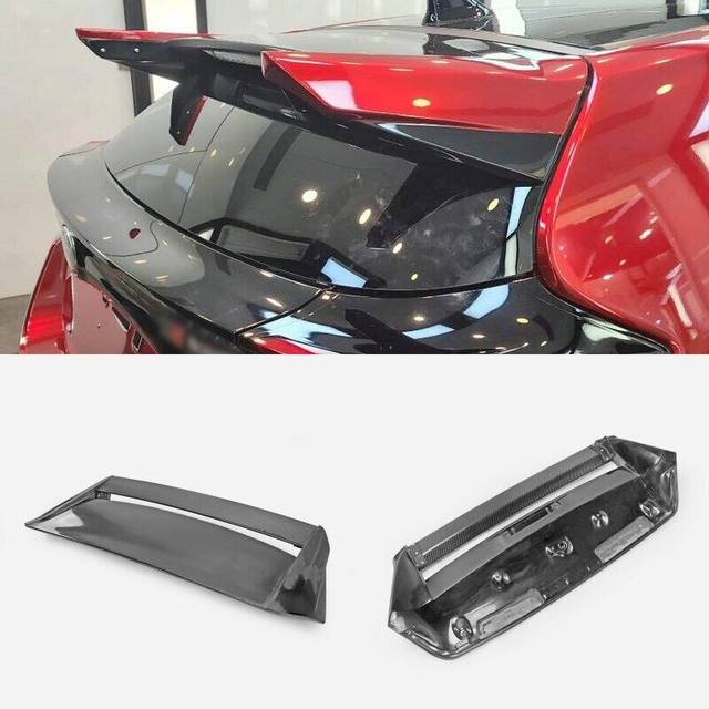 Per Toyota GR YARIS GXPA16 VRS-Style fibra di carbonio + Frp non verniciato  posteriore tronco tetto Spoiler ala Lip Trim bodykit - AliExpress