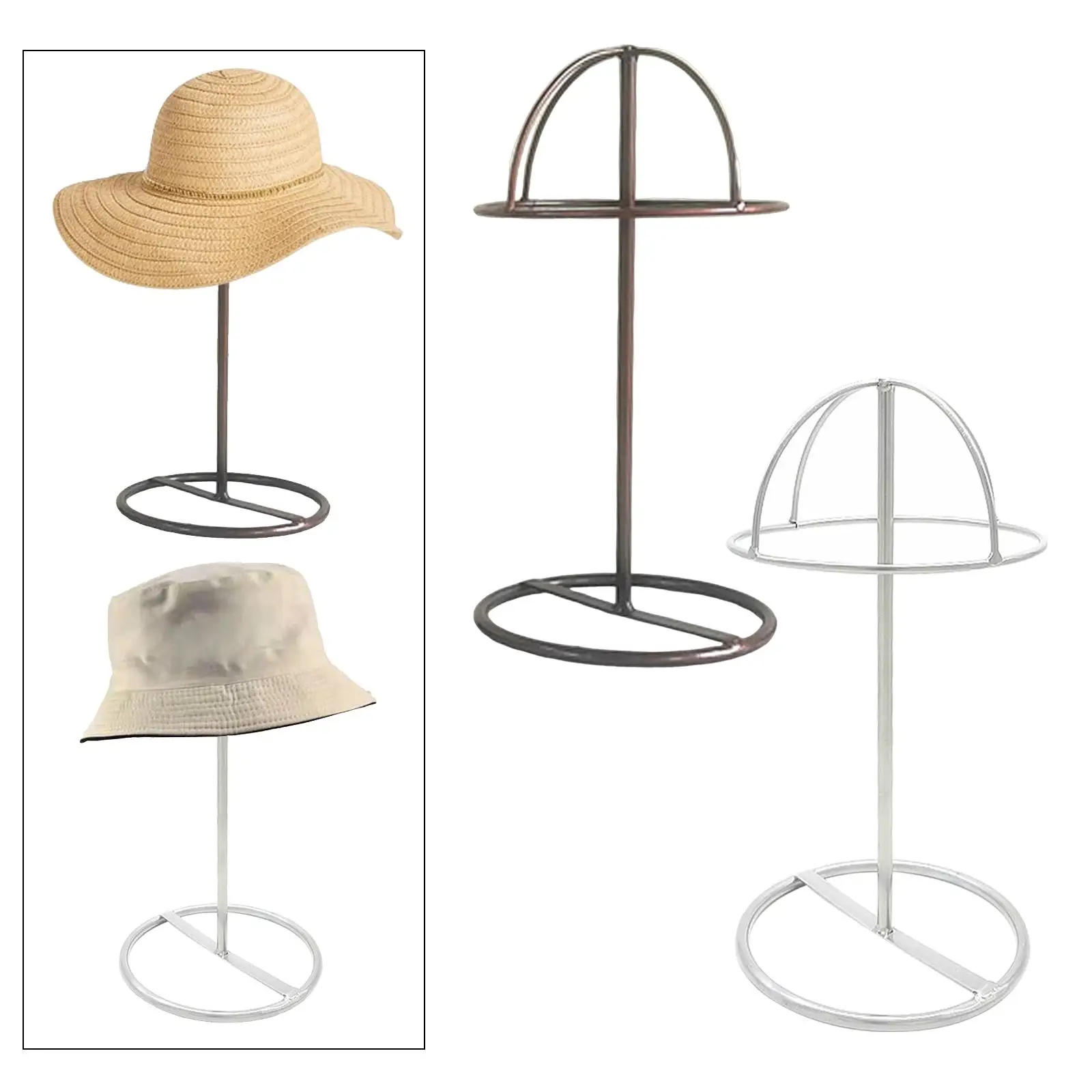 Hat Display Stand Portable Non Slip 20cm Sturdy Home Storage Rack Baseball Sports Cap Storage Organizer Dome Shape Hat Holder