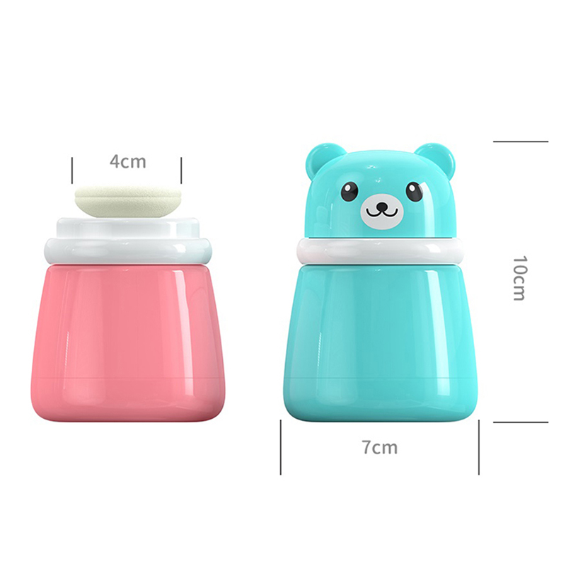 Best of Children's Cute Cartoon Bear Baby Puff Box Talcum Powder Prickly Heat Powder Storage Empty Box Portable Container Travel Daily Reviews & Tips - Image 6