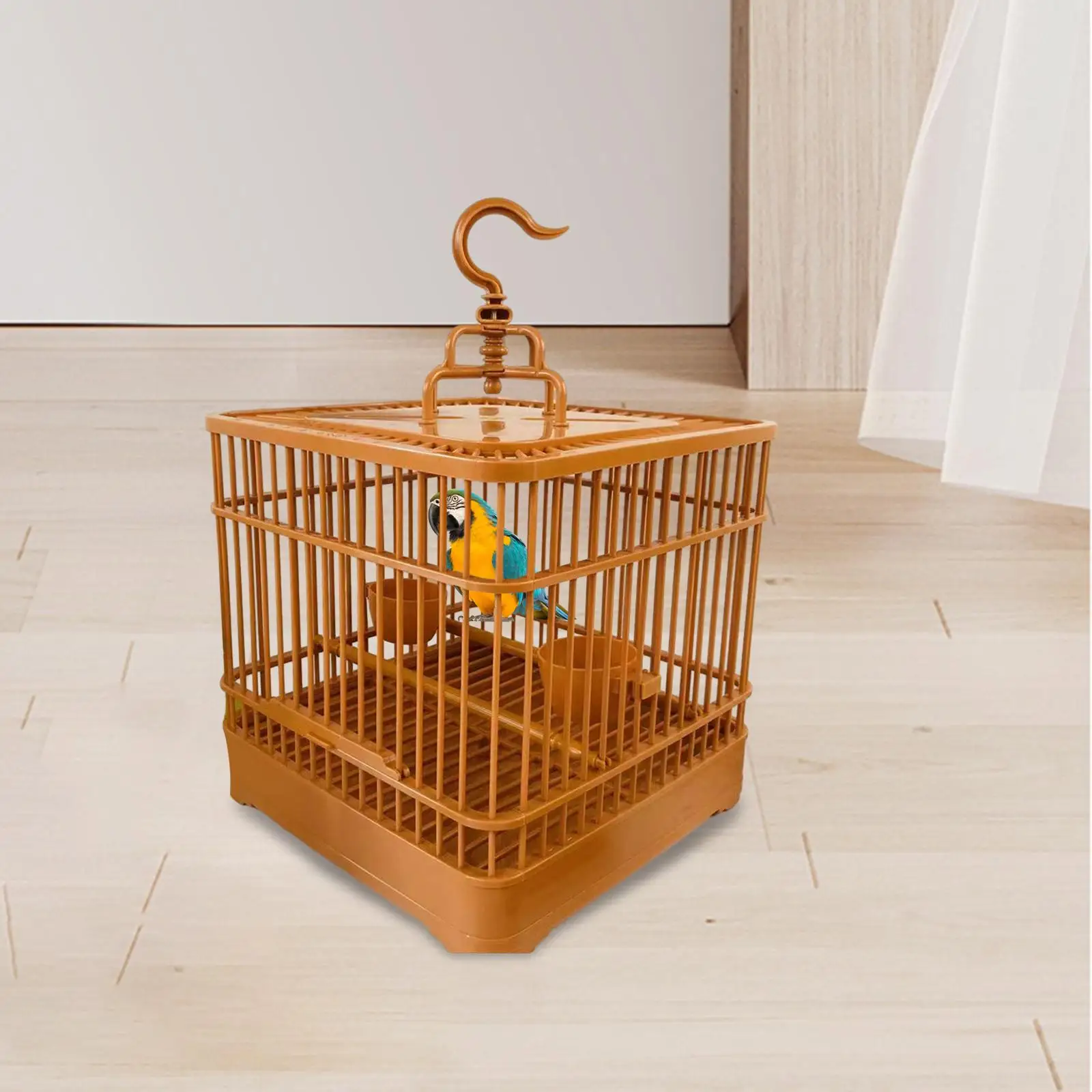 Hanging Cage with Perch Parrot Cockatoos Birds Nest Bird Cage Travel Bird Cage for Lovebirds Small Animals Macaw Canary Budgies