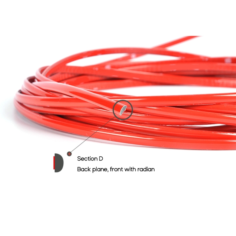 3M /5M DIY Car Bumper Self-adhesive red Decorative Strip Thickened PVC Material To Prevent Body Scratches Decorate Car Accessory