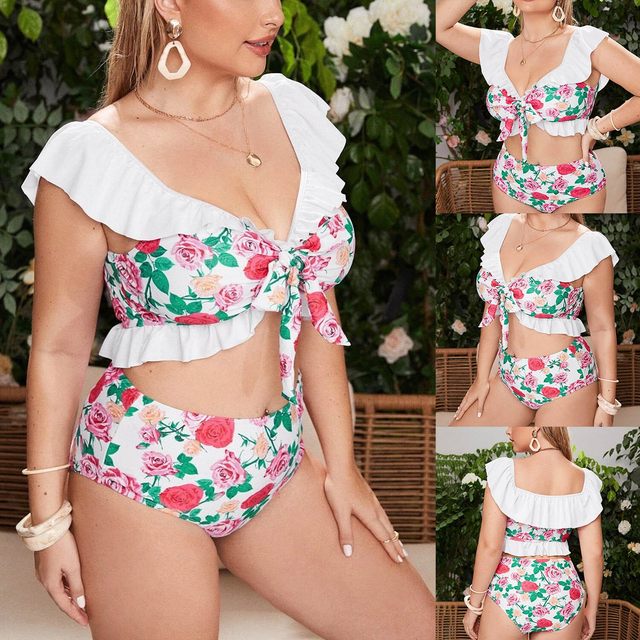  2 Piece Swimsuit Swimsuit for Women 3 Piece Flower Print Split  Bathing Suit High Waist Wrap Sexy Bikini Swimwear Cheap 2022 Special Deals One  Dollar Items Only Black : Clothing, Shoes & Jewelry